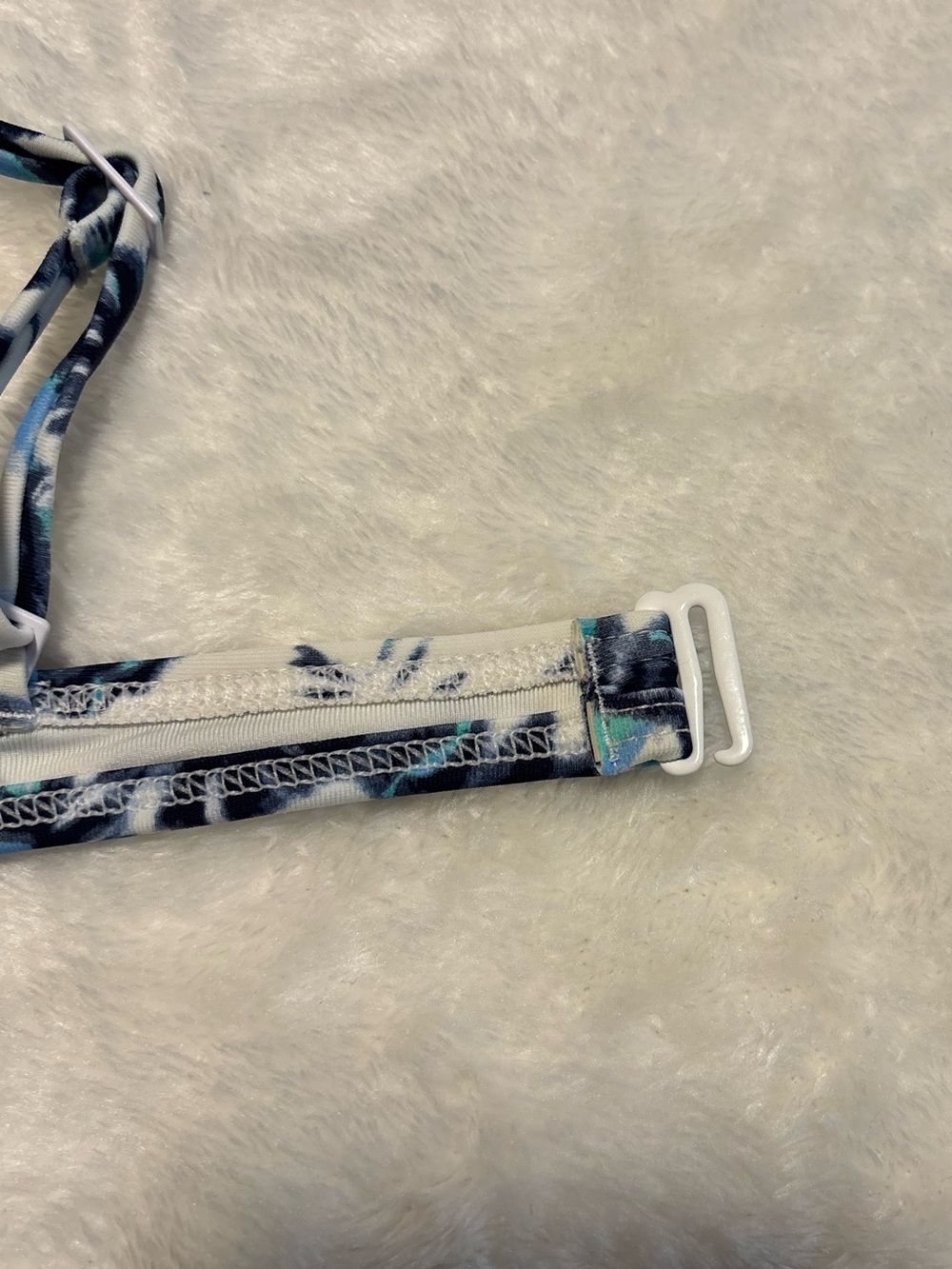 Aerie Blue Floral Print Bikini Top - Picture 11 of 14